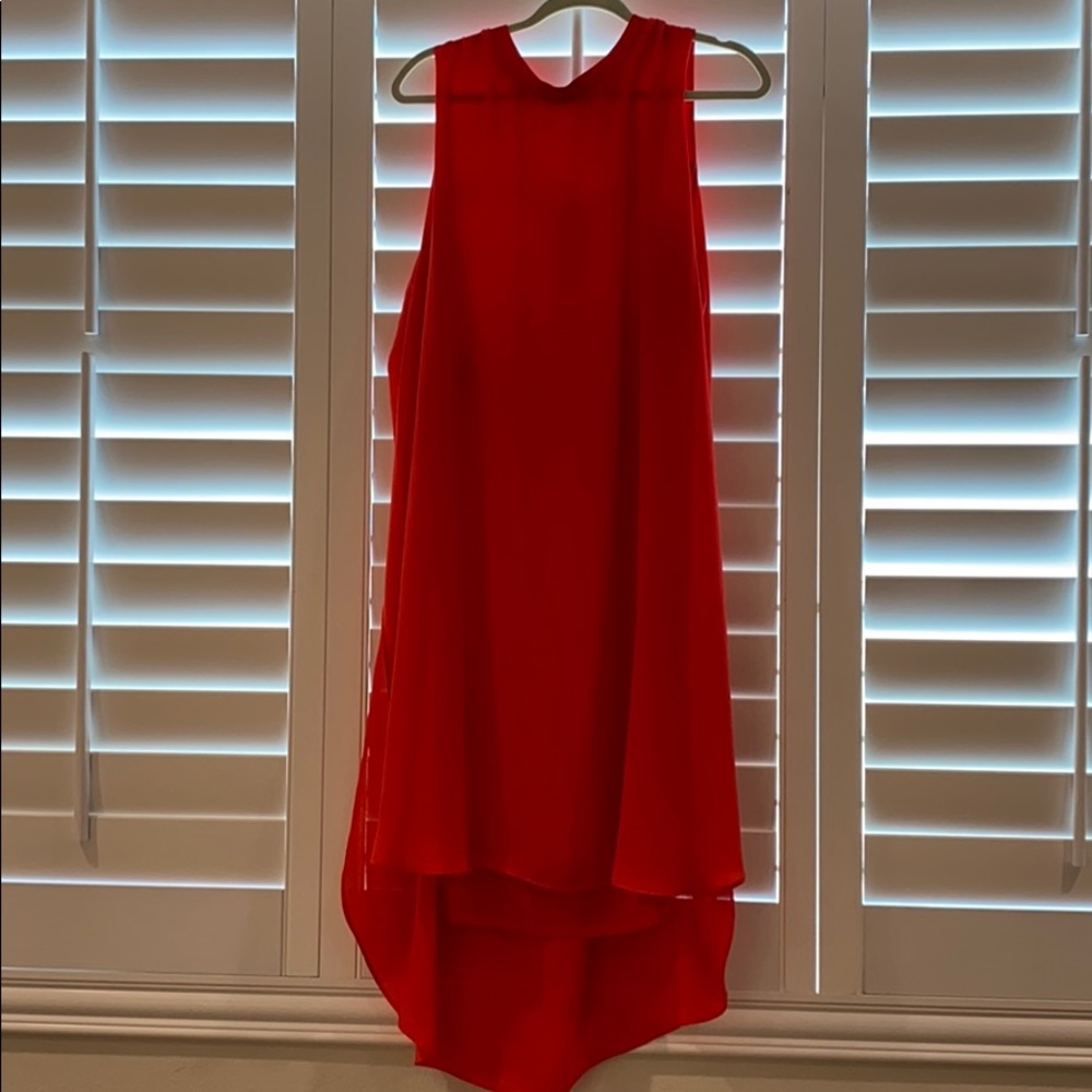 Rachel Roy red high low dress